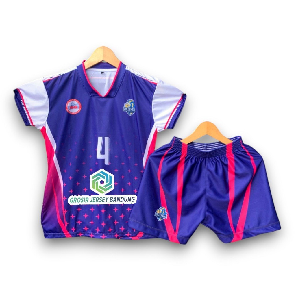 Jersey Voli Cewek Full Printing