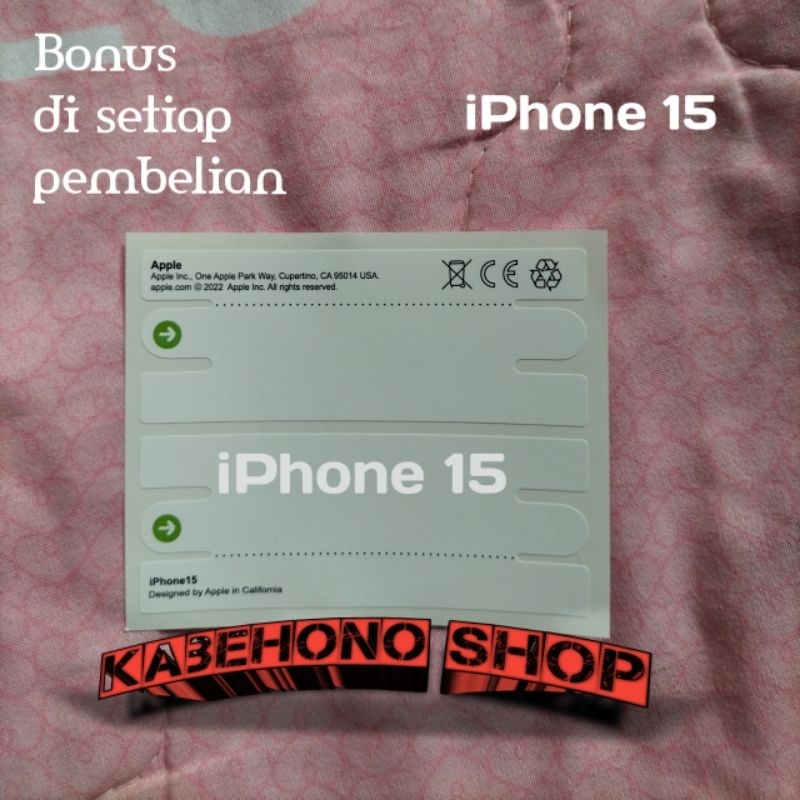

stiker segel dus hp iphone 15 | Green pell