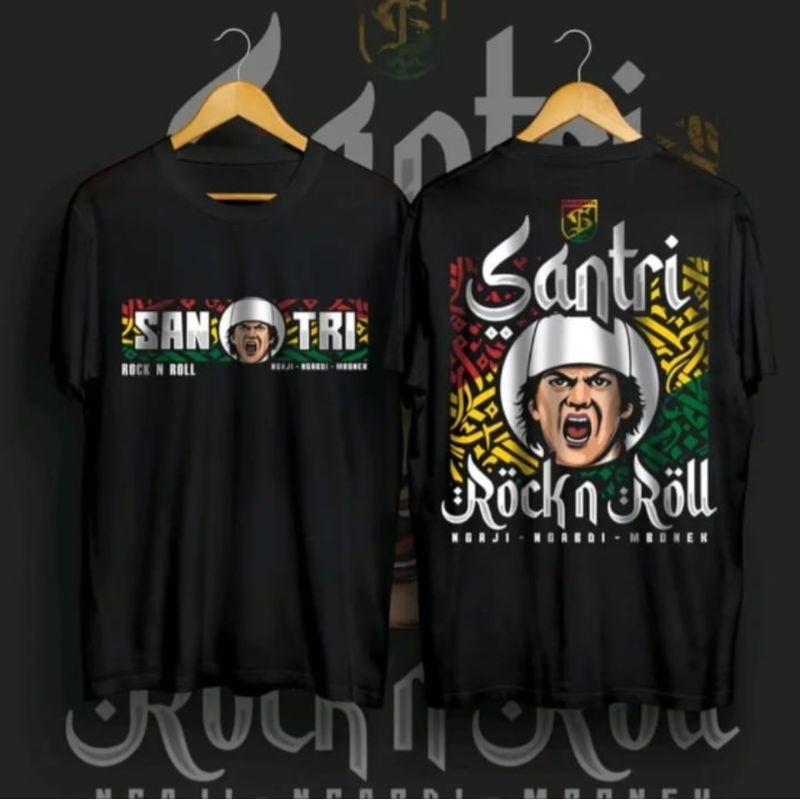 KAOS PRIA DISTRO ORIGINAL 100% II SANTRI ROCK N ROLL// KAOS PRIA SANTRI