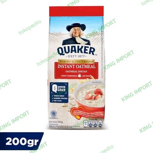 

QUAKER INSTANT OATMEAL KEMASAN 200 GRAM