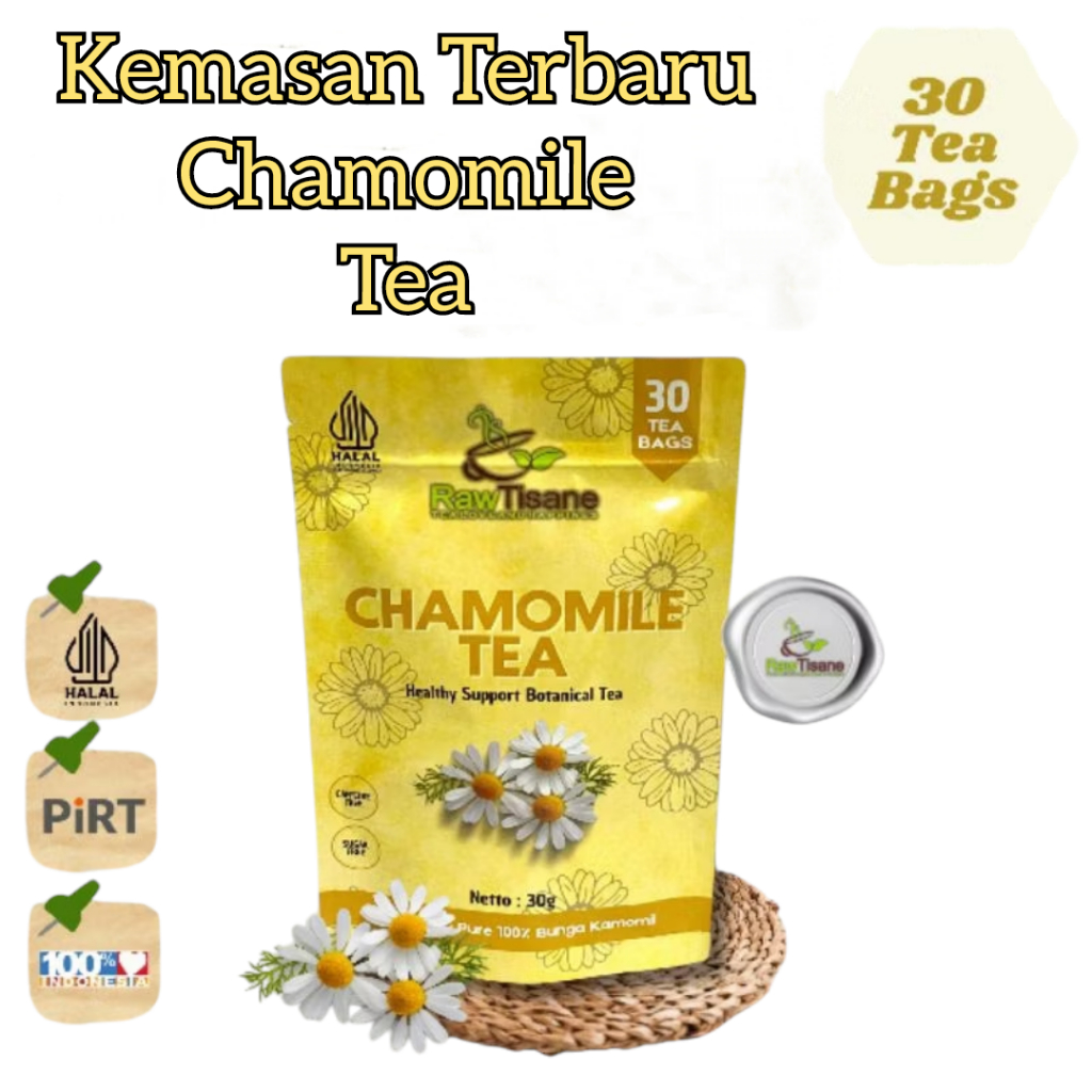 

CHAMOMILE TEA Isi 30 Tea Bag Bunga Kamomile Teh Celup Herbal