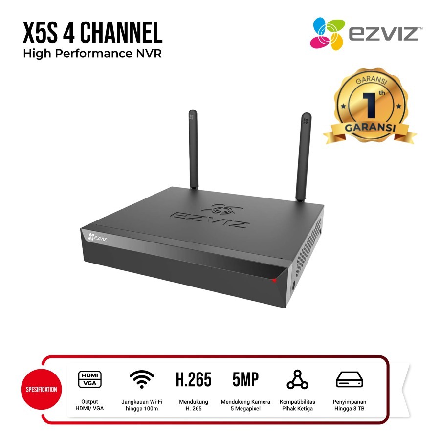 EZVIZ CS-X5S 4CHANNEL HIGH PERFORMANCE NVR