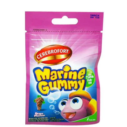 VITAMIN ANAK CEREBROFORT MARINE GUMMY SACHET RASA ANGGUR