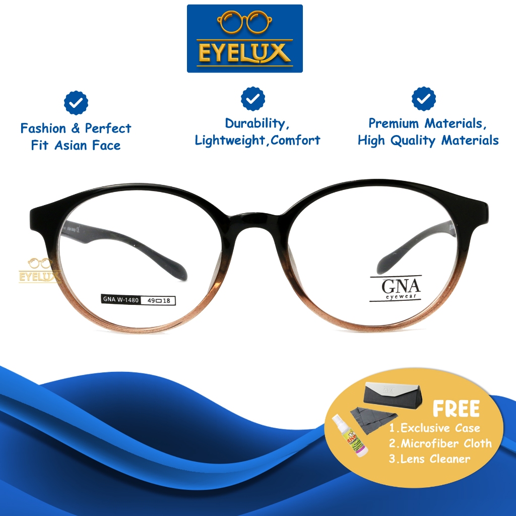 GNA Eyewear / GNA W-1480 / 49-18 / Frame Kacamata GNA Eyewear ORIGINAL