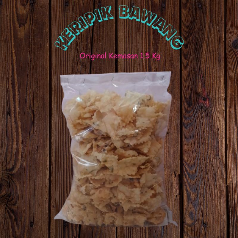 

Keripik Bawang Original Kemasan 500g dan 1Kg