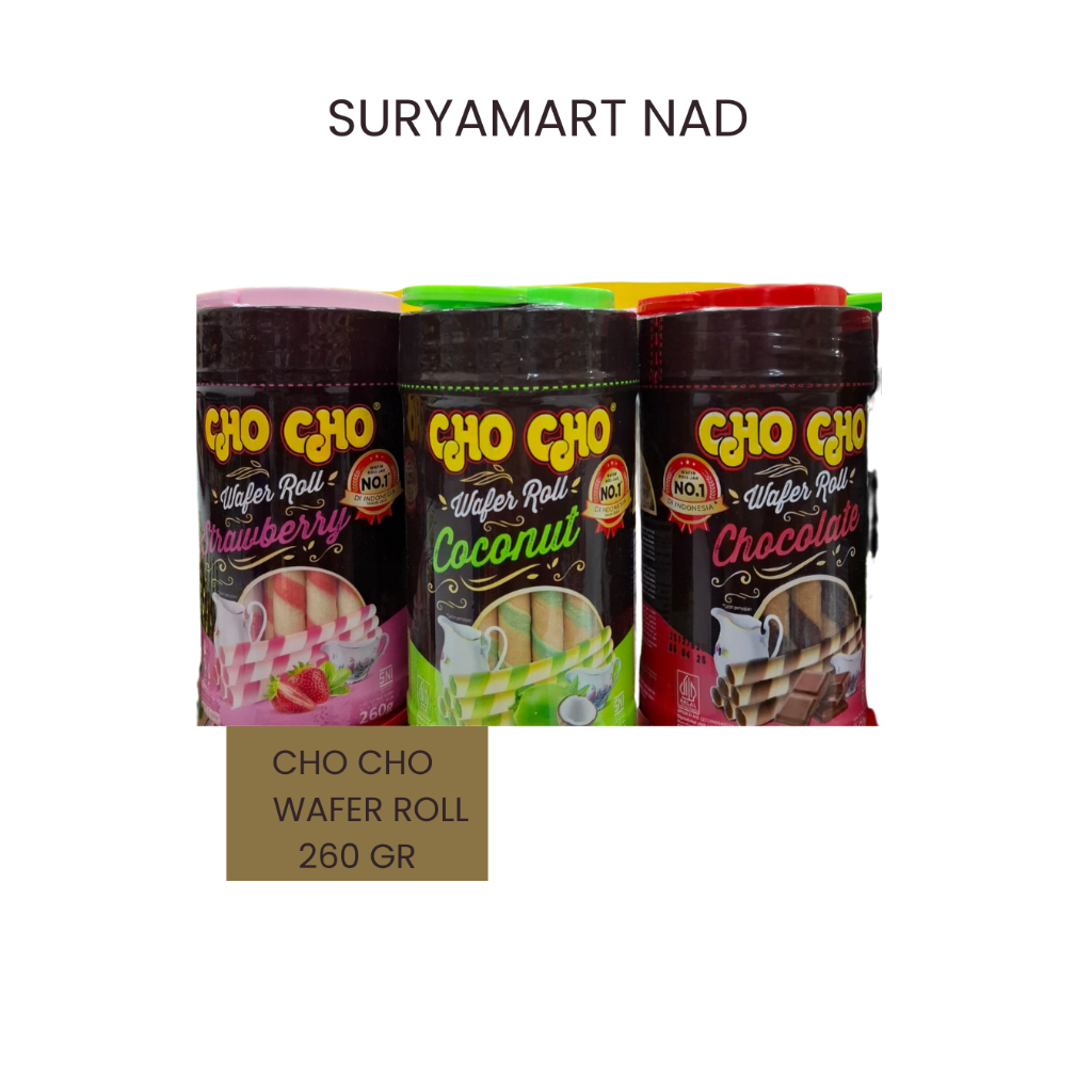 

CHO CHO WAFER ROLL 260 GRAM KEMASAN TOPLES