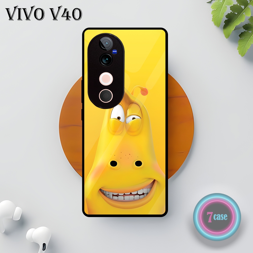 (DK37) Case Kilau Vivo V40 I Casing Hp Vivo | Pelindung Smartphone Motif LARVA