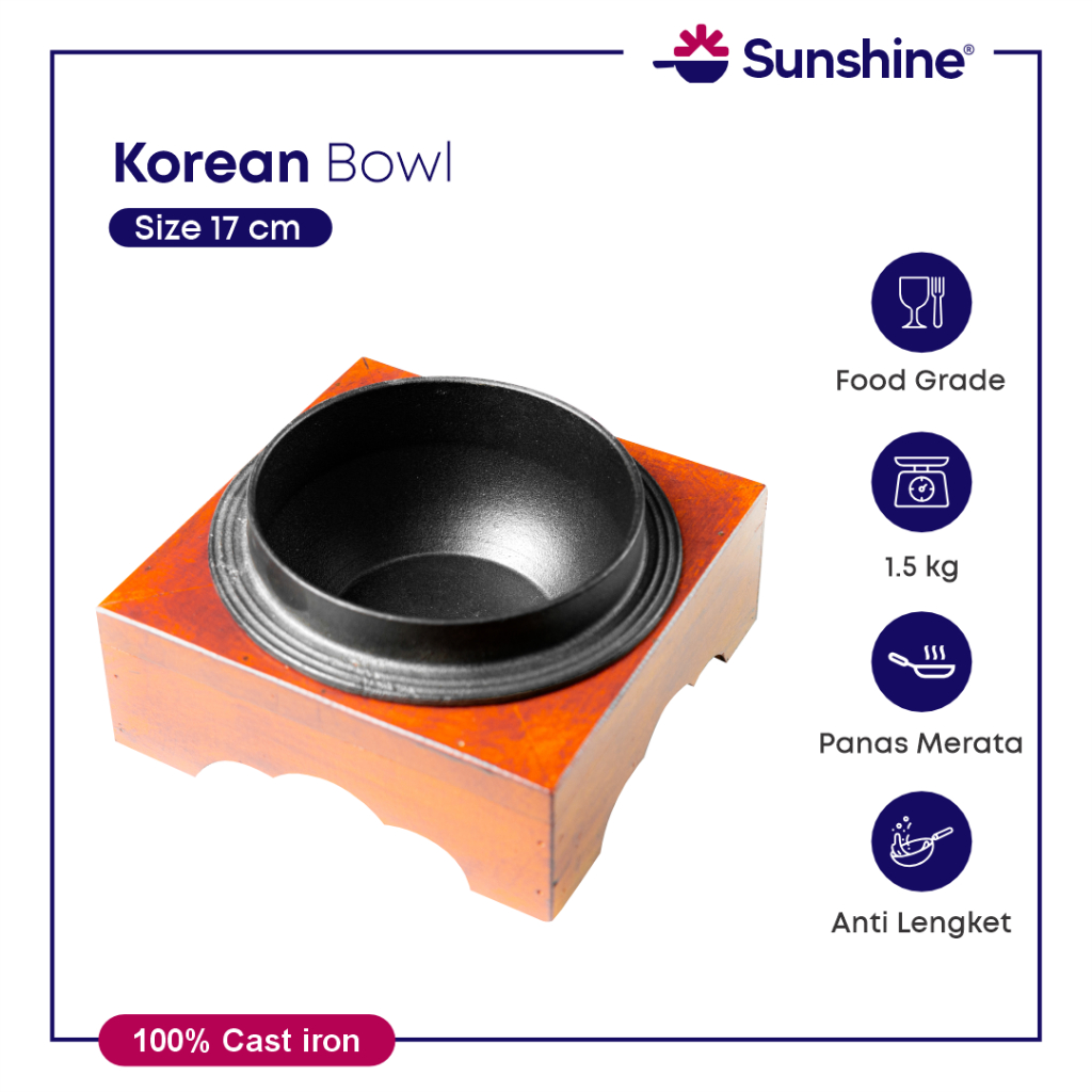 Cast Iron Korean Bowl / Claypot Ttukbaegi / Hotplate mangkok / Bibimbap