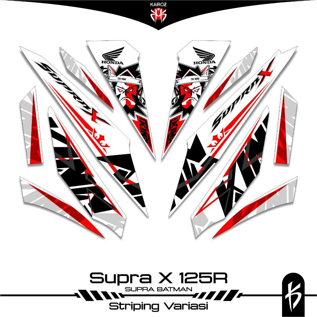 STRIPING SUPRA X 125 KARBU SKU 50 BATMAN STICKER STIKER HONDA SUPRA X 125 WAVE 125I SUPRA X 125R