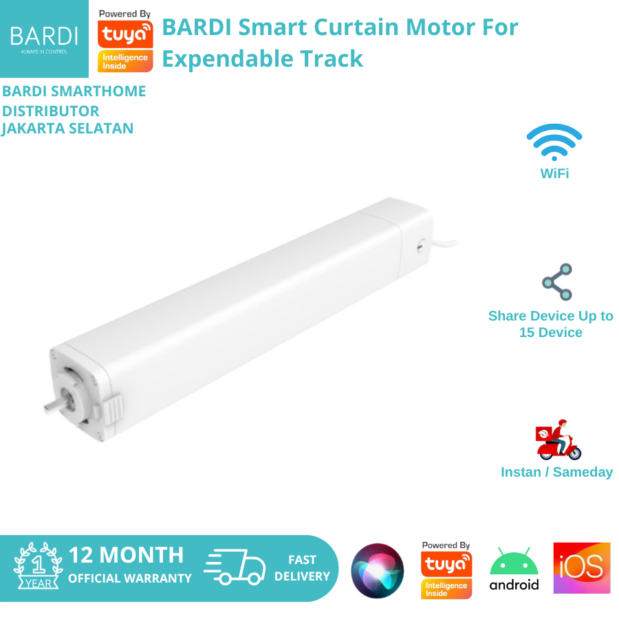 BARDI Smart Expandable Curtain Motor