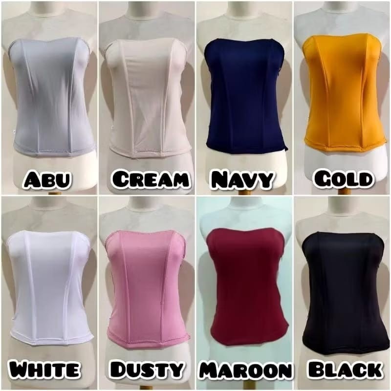 TERBARU ... !! Dalaman Kebaya Modern / Kemben Kaos / Butsier 4 Tulang dan Pilihan Warna Lainnya