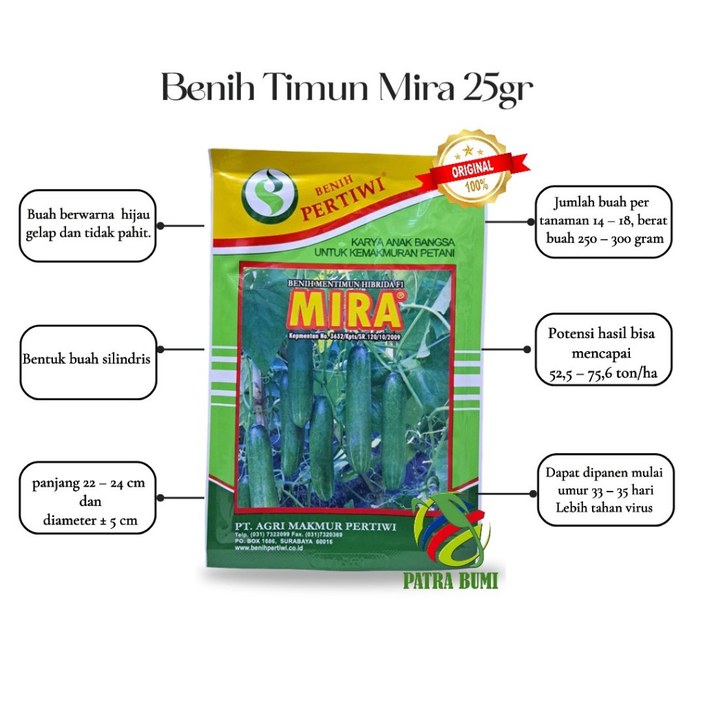 BENIH TIMUN MIRA 25GR BENIH PERTIWI