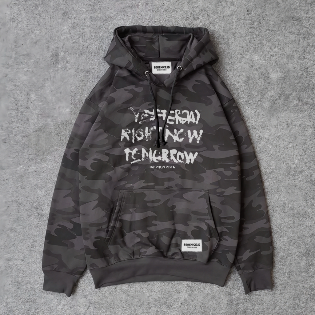 Ashall_Store Sweater Camo hoodie Motif Yesterday Pria Wanita Gramasi 28