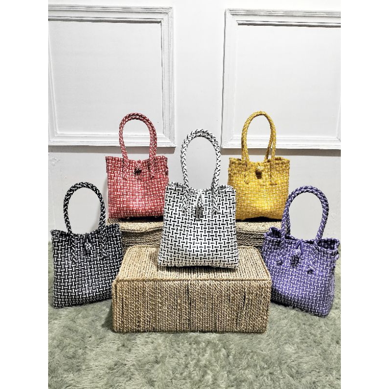 READY Tas Anyaman Plastik Jali Size XS / Tas Hampers