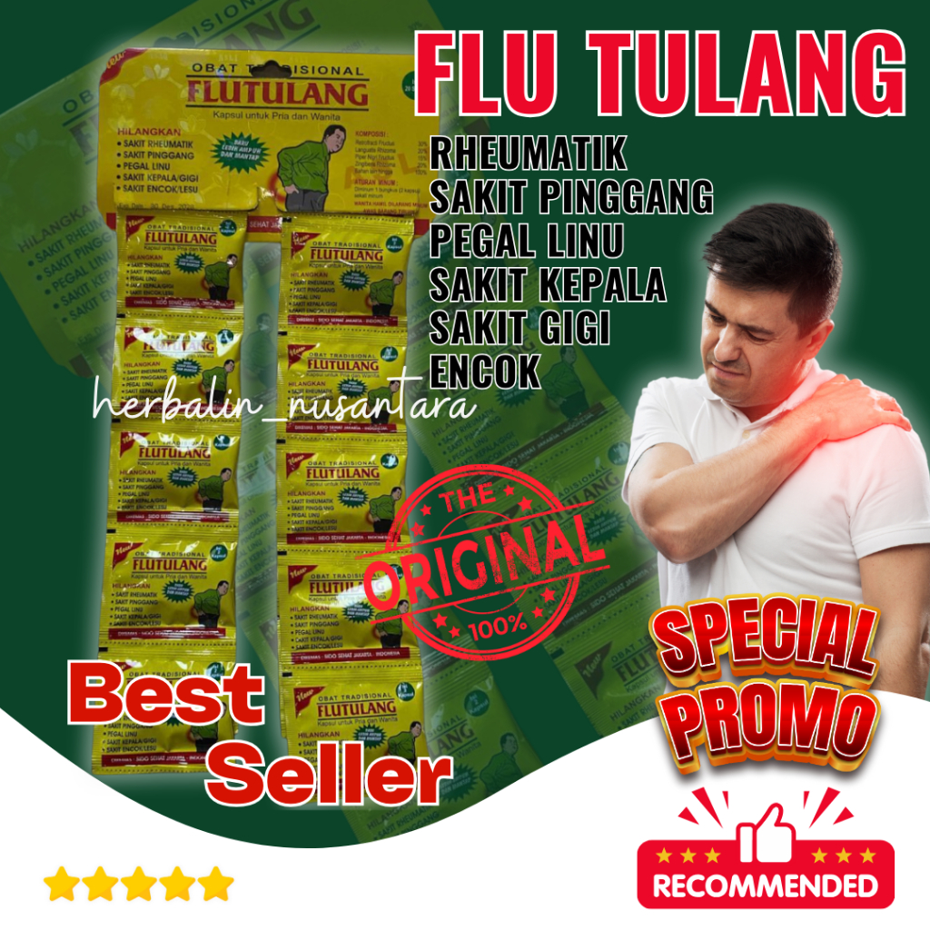 

Kapsul Flu Tulang 20 Sachet Original 100%