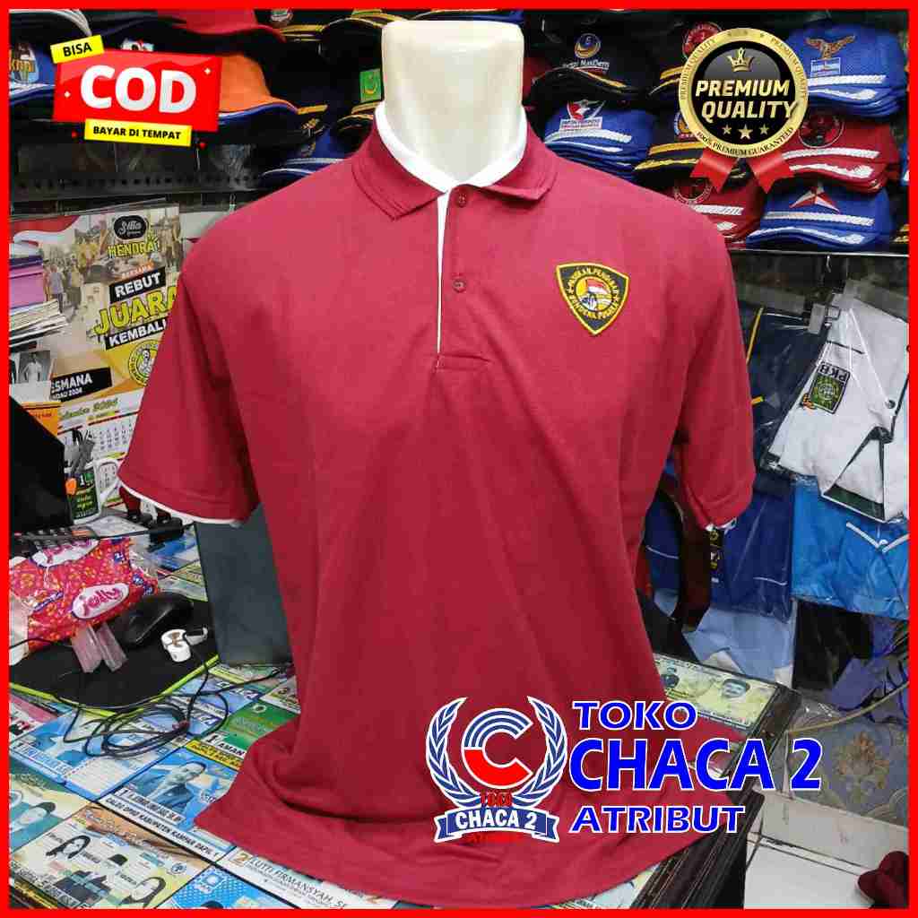 Kaos kerah paskibra lengan panjang/kaos polo paskibraka/kaos latihan paskibra