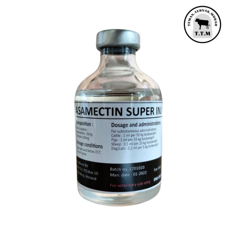 Asamectin super - obat LSD -obat gudik sapi - obat gudik kambing