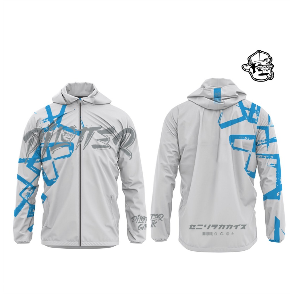 Jaket Parasut Pilotter Alben Putih Original