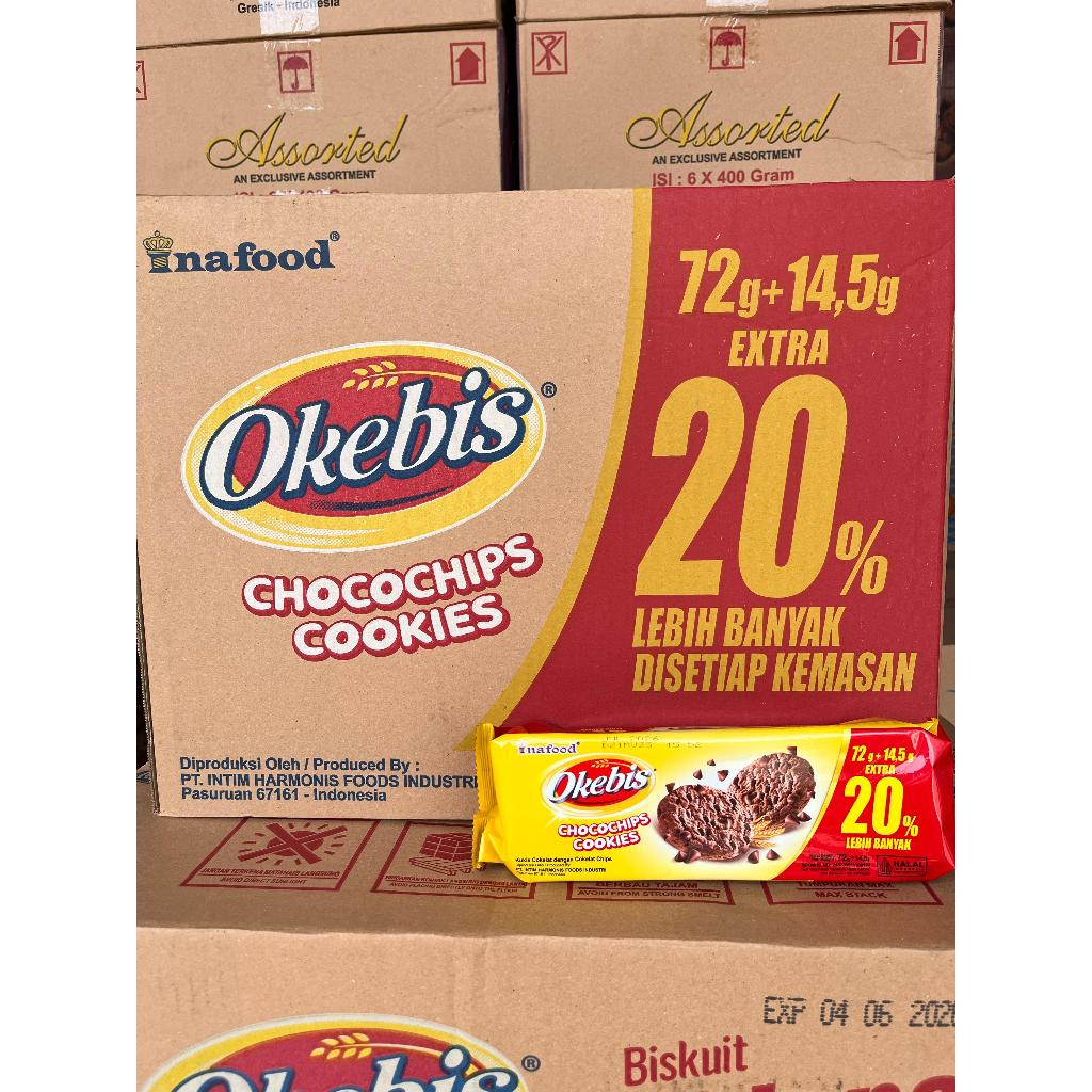 

okebis chochochips 86,5 gram 1 dus isi 48 pcs