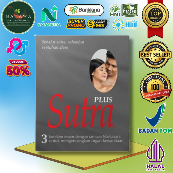 Kondom Sutra Plus Manjakani yang dapat membantu mengencangkan organ kewanitaan