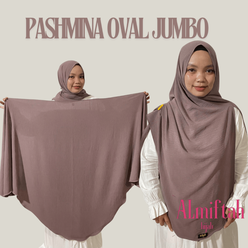 qitystore-HIJAB PASHMINA OVAL CURVE MALAY JUMBO CRINKLE 200X110CM