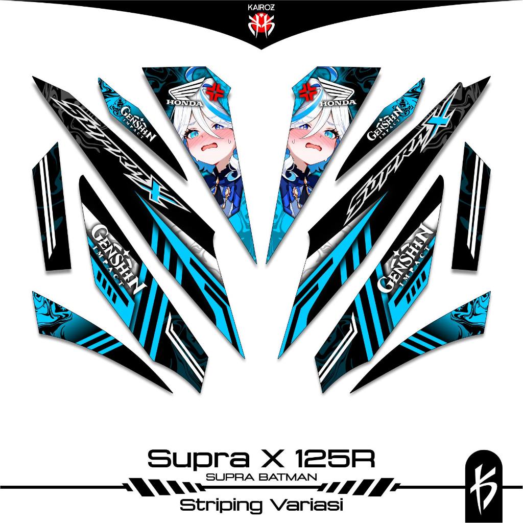 STRIPING SUPRA X 125 KARBU SKU 114 BATMAN STICKER STIKER HONDA SUPRA X 125 WAVE 125I SUPRA X 125R