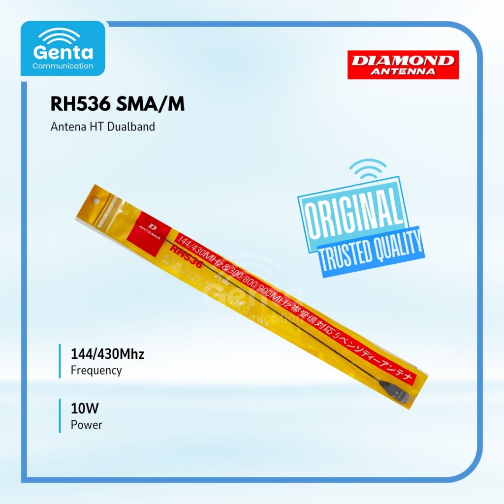 ANTENA HT DIAMOND ANTENNA RH536 / RH 536 SMA MALE SMA FEMALE BNC BARANG BARU ORIGINAL TERMURAH