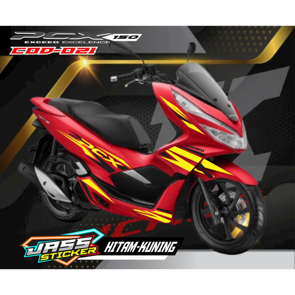 STICKER CUTTING HONDA PCX 150 / STIKER STRIPPING PCX/STRIPING VARIASI PCX / AKSESORIS  MOTOR PCX / P