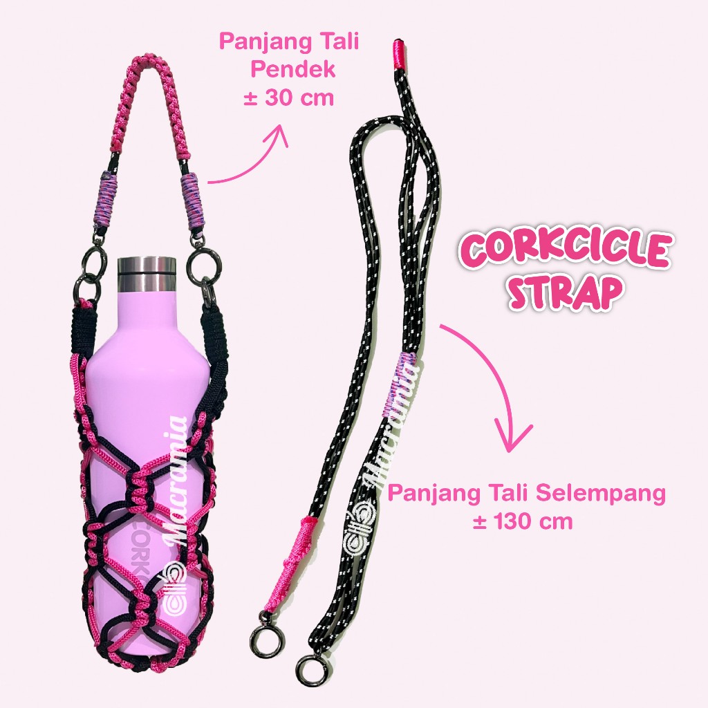 [TERMURAH] CORKCICLE STRAP Macrame | Strap Tumbler Corkcicle | Strap Starbucks Tumbler  | Tali Corkc