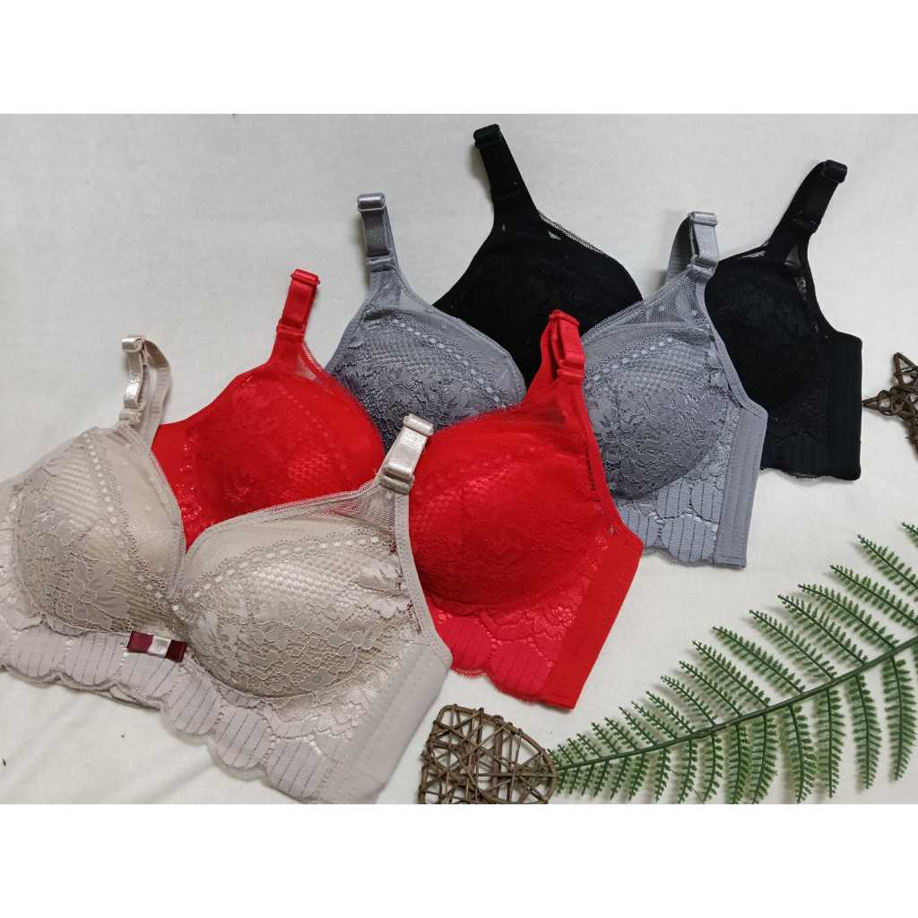 BRA / BH WANITA 362 BRA TANPA KAWAT UKURAN 32-38 TERDAPAT 3 PENGAIT BUSA TEBAL