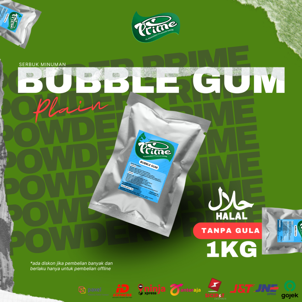 

Powder Drink Prime Bubble Gum / Bubuk Minuman Bubble Gum 1kg