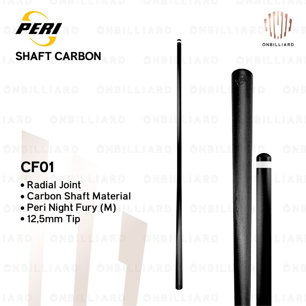 PERI CF01 SHAFT Carbon Radial Shaft Only Shaft Play Low Deflection Billiard
