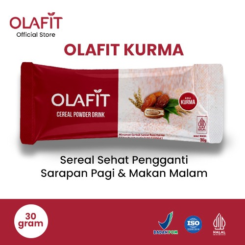 OLAFIT Meal Replacement Multigrain Cereal Powder Drink Rasa Kurma Makanan Minuman Diet Sereal Sehat