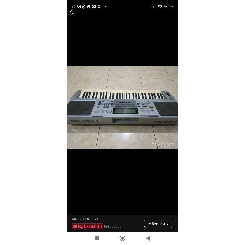 KEYBOARD MEDELI MC 850 DANGDUT.  DISKET