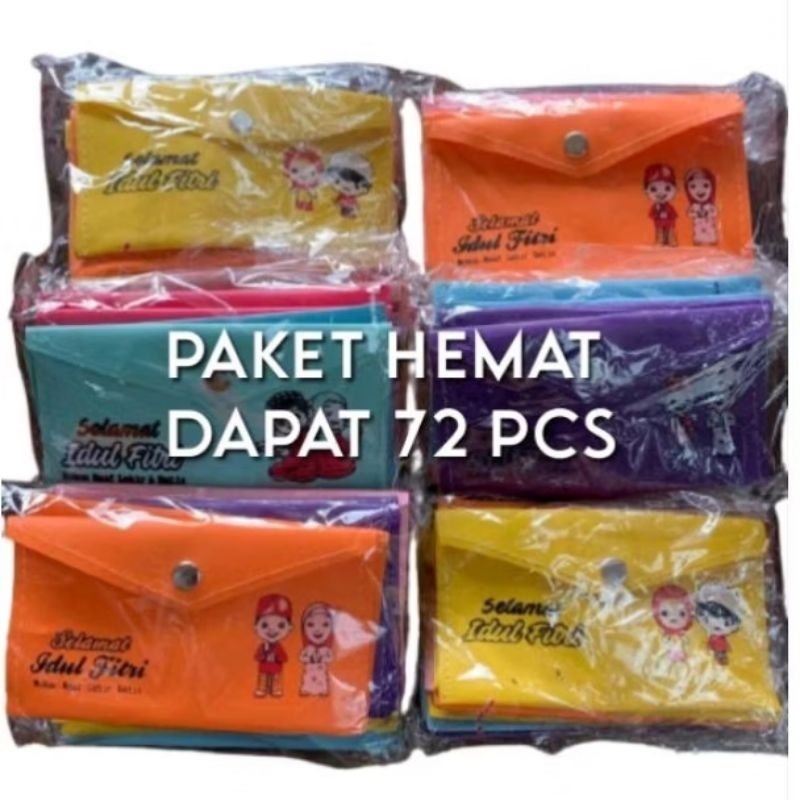 

[ DAPAT 72 PCS ] DOMPET AMPLOP LEBARAN/DOMPET LEBARAN KANCING (sedang)