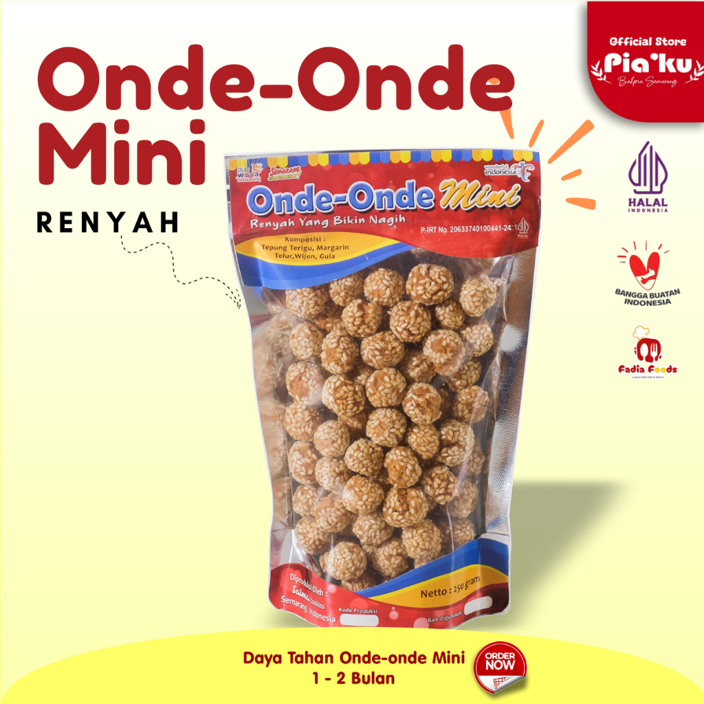 

Kue Ciput Wijen Onde-Onde Mini - Kemasan Ekonomis Berat 250 Gr