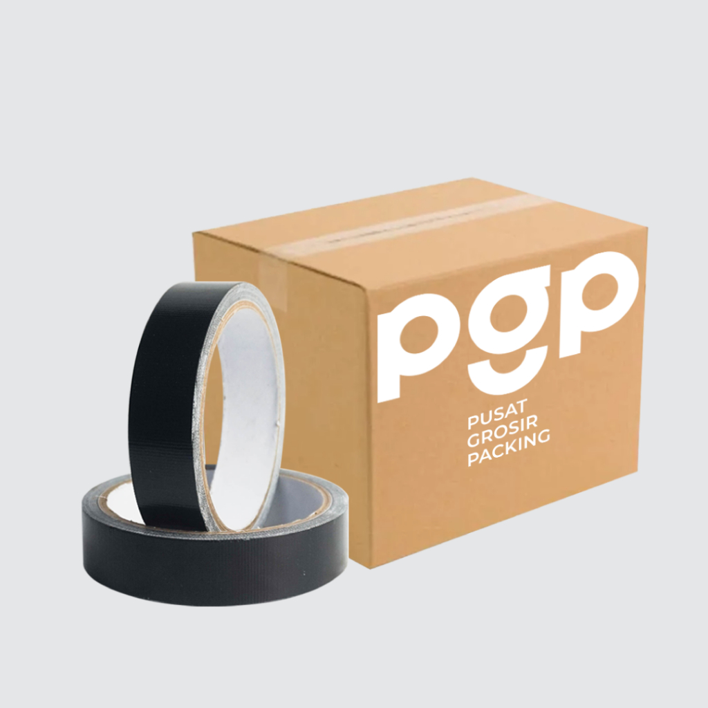 

HenJO Lakban Kain Hitam Aneka Ukuran 24-48mm x 8 Meter 1 Slop Isi 6-8 Pcs/Roll Lakban Murah