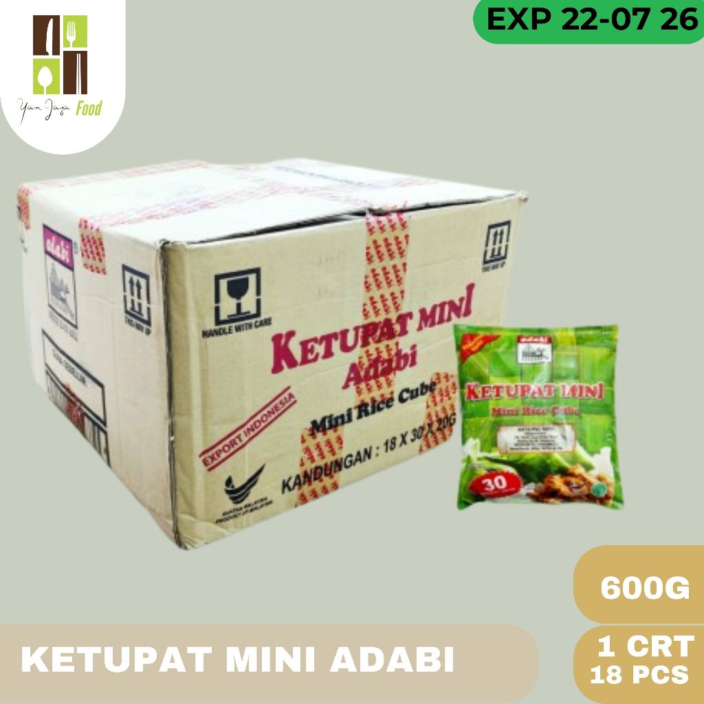 

Adabi Ketupat Mini 30 Pcs [600gr] 1 CRT / isi 18 PCS