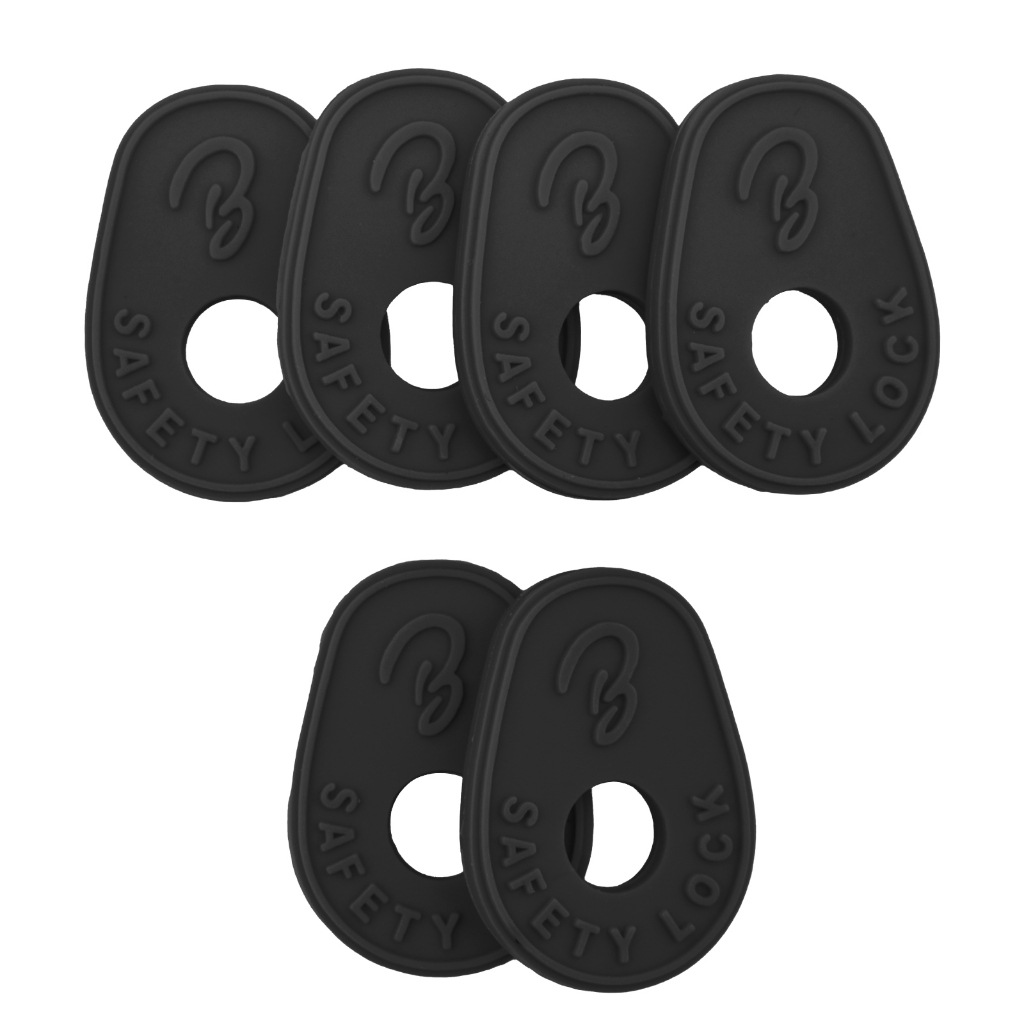 6PCS Strap Lock Gitar Silikon / Pengunci Safety Lock Strap Gitar Anti Slip / Safety Strap Lock