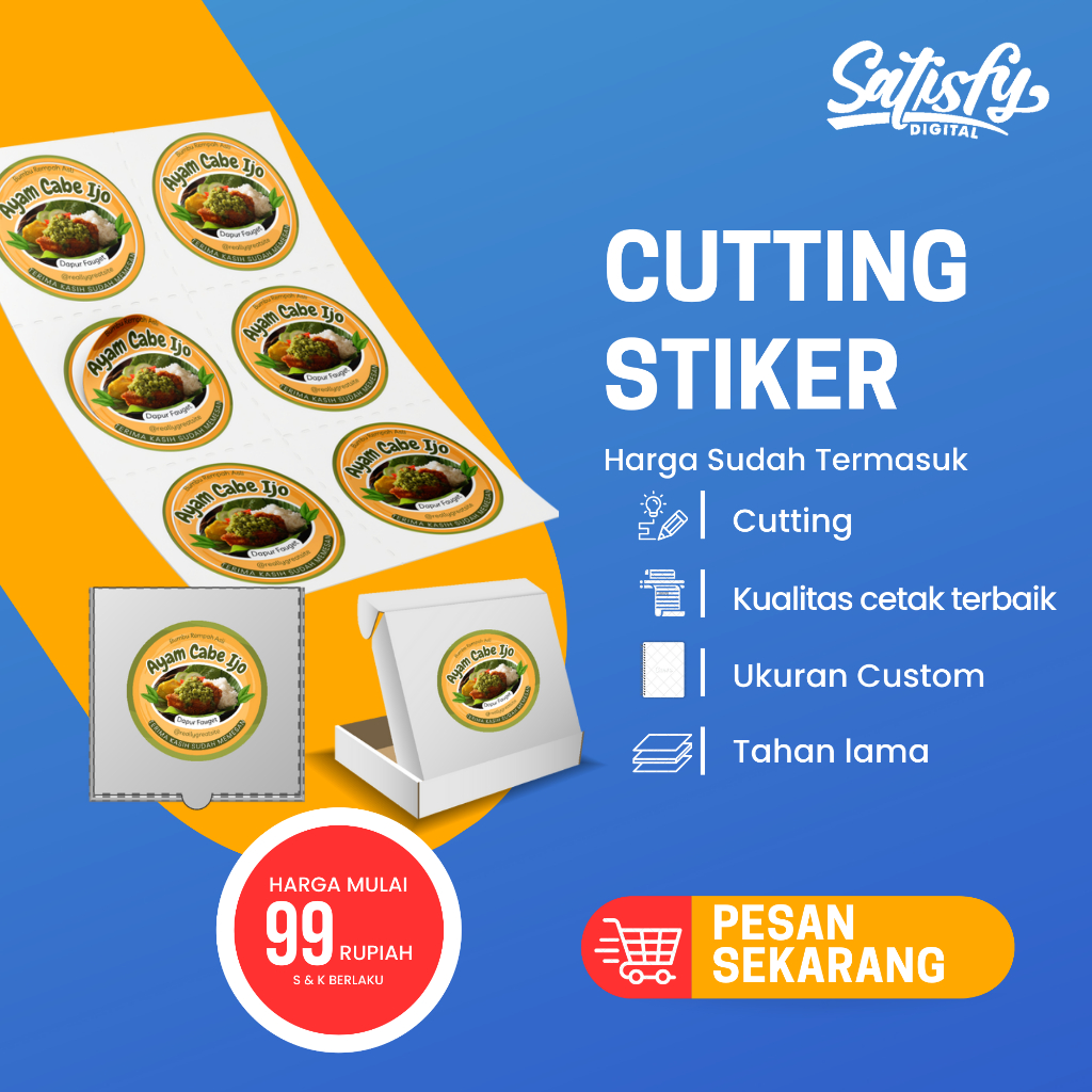 

Cetak Sticker / Sticker Souvenir Pernikahan / Sticker Label Kemasan Produk