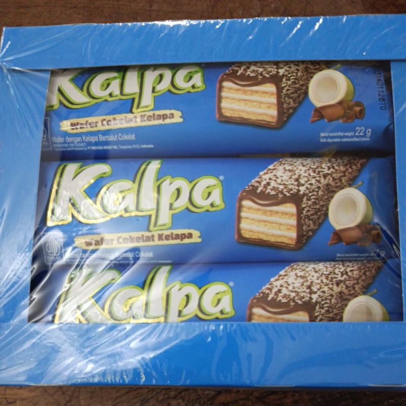

kalpa wafer cokelat kelapa(12 bks@22gr)