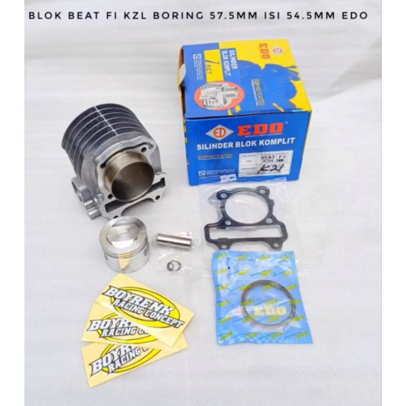 CYLINDER BLOK BEAT FI KZL BORING 57,5 ISI 54,5 MM EDO BOYRENK RACING