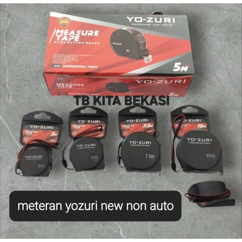 METERAN YOZURI 3M 5M 7,5M 10M / METERAN BANGUNAN YOZURI / METERAN TUKANG YOZURI