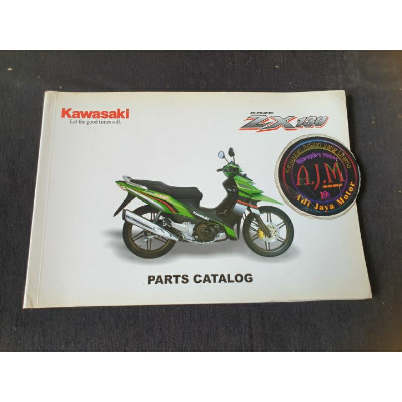 Buku Part Catalog Katalog Copian Kawasaki Kaze ZX130 ZX 130 2006