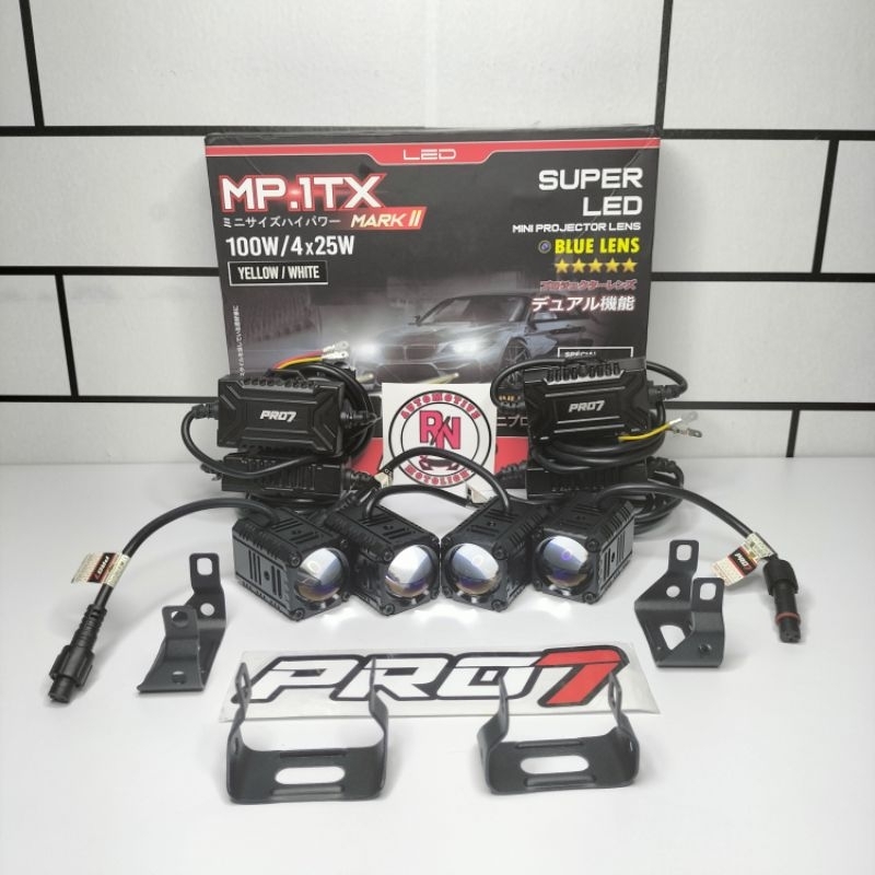 Lampu Sorot Kabut Mini Laser Pro7 MP.1TX Mark II Blue Lens Motor Mobil