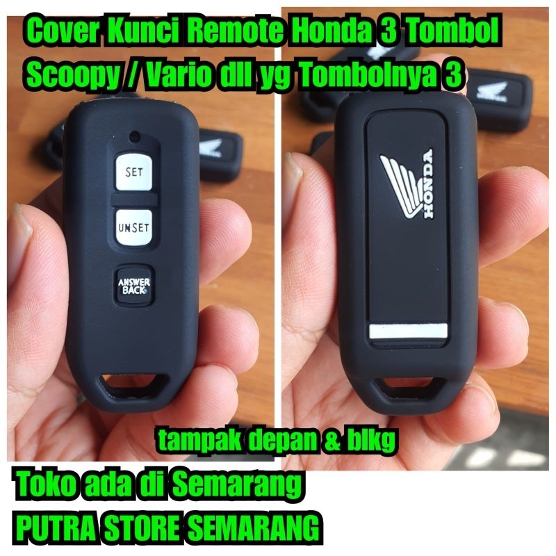 Cover remote Honda scoopy 3 tombol Vario 3 tombol dll  scoopy 2017 ke atas cover remote Motor Honda 