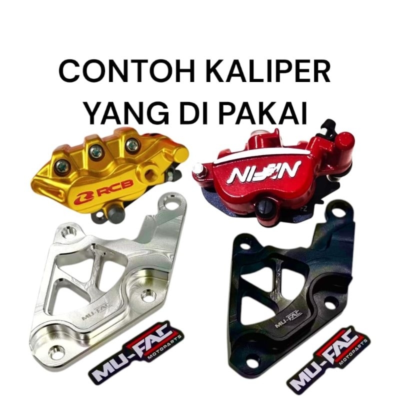 breket kaliper samurai brake satria hiu disk 320mm breket kaliper satria 2 tak hiu disk 320 breket d