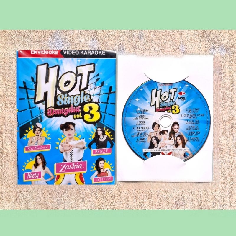 VCD Original Dangdut Nagaswara - Hot Single Dancedhut Vol 3