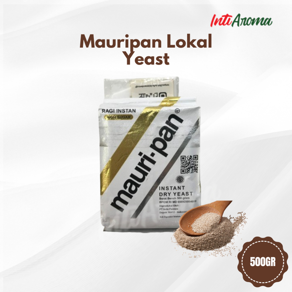 

Mauripan Lokal Yeast Ragi Kering Kemasan 500gr