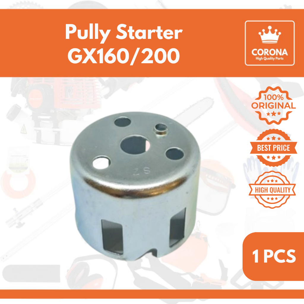 Mangkok Pulley Starter Pully Stater GX 160 200 Puli Poli Tarikan Engkol Engine Mesin Penggerak Honda
